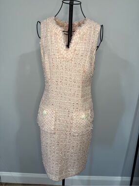 ✨ Karl Lagerfeld Paris Tweed Sheath Dress – Size 2 ✨
